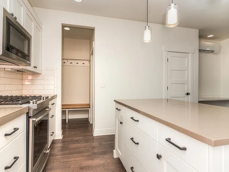 Kitchen, pantry and mud room