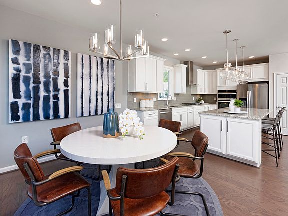 Cafe Space Open to the Kitchen and Gathering Room