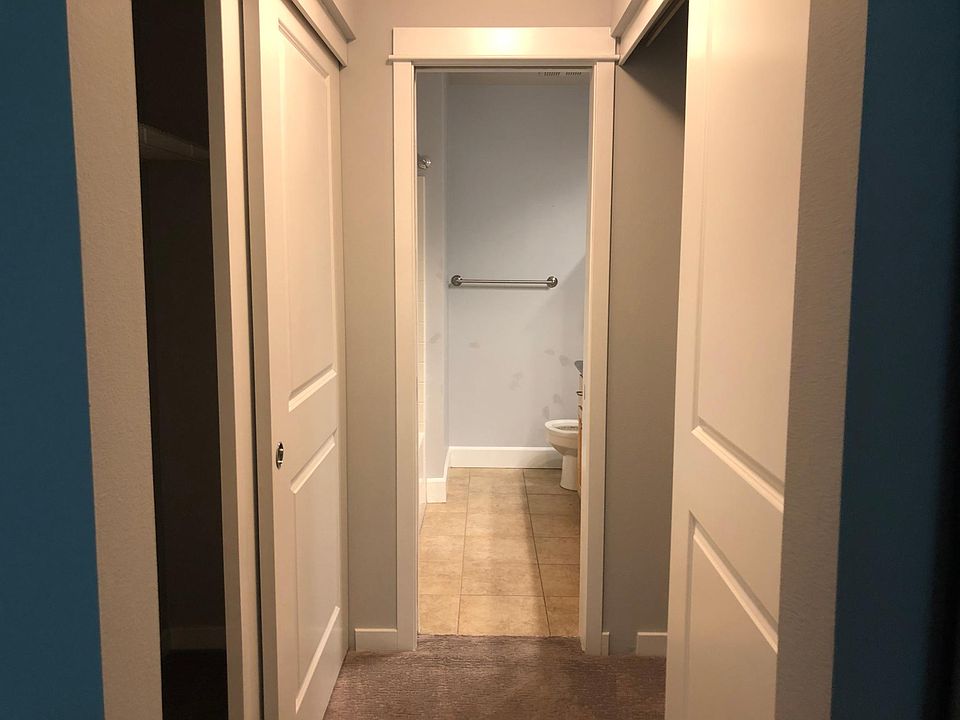 Two closets in master bedroom