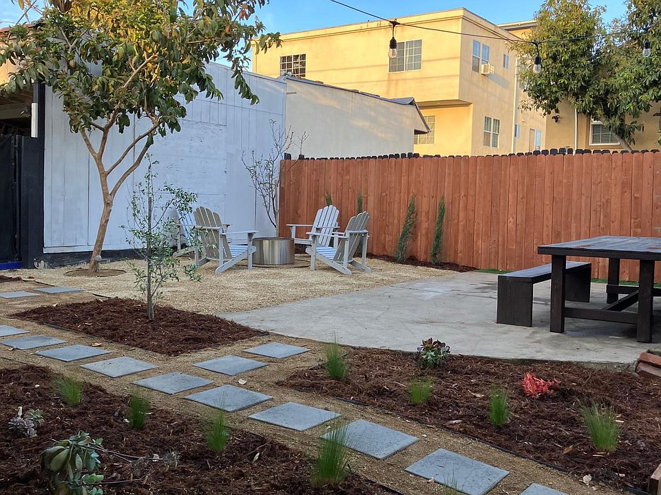 Newly remodeled backyard