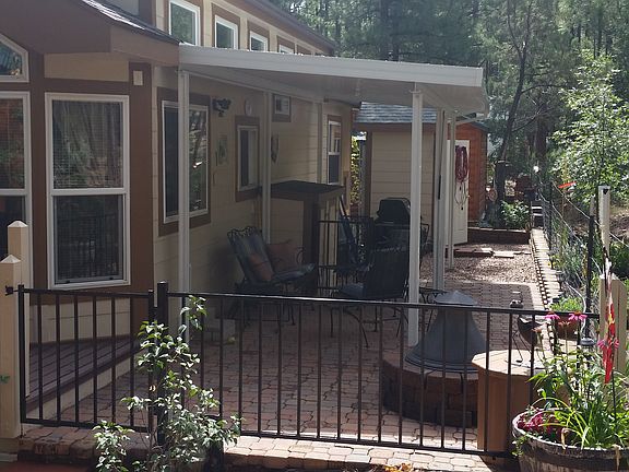 Private back patio