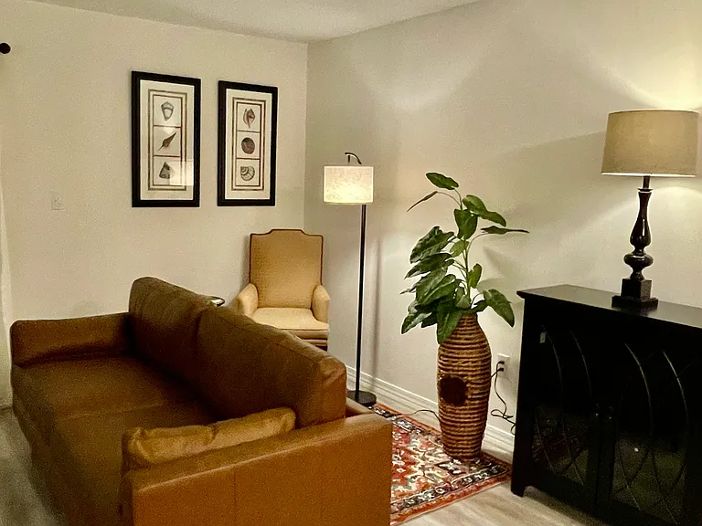 Sitting area with plenty of light for reading