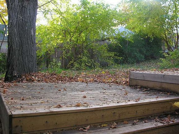 Tiered Decking in backyard