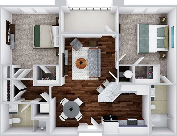 Raphael U2D | 2 bed / 2 bath Raphael U2D | 2 bed / 2 bath