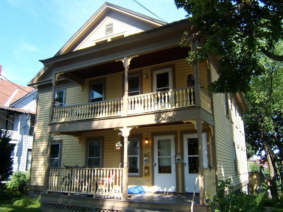 Front with balconies