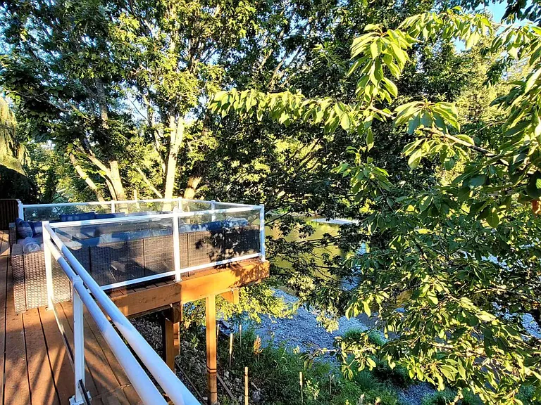 Summer time deck view