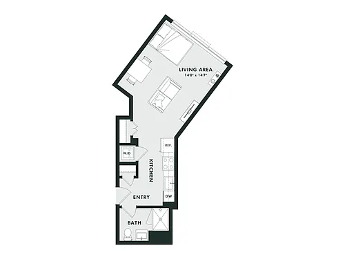 Floor plan S6 | Studio | 1 Bath