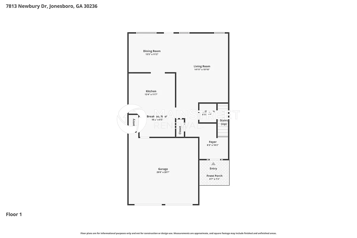 Floor Plan - 7813 Newbury Dr