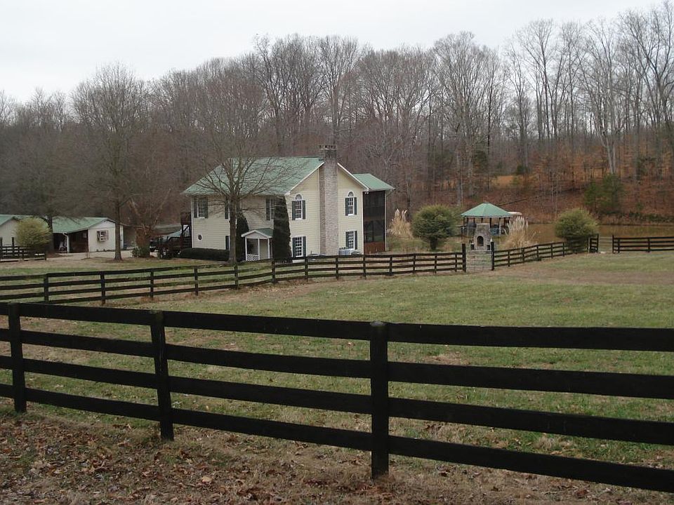 View of House, Barns, Gazebo, & Lake