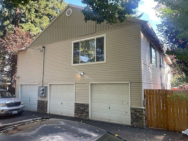 Parking Area with two-car garage