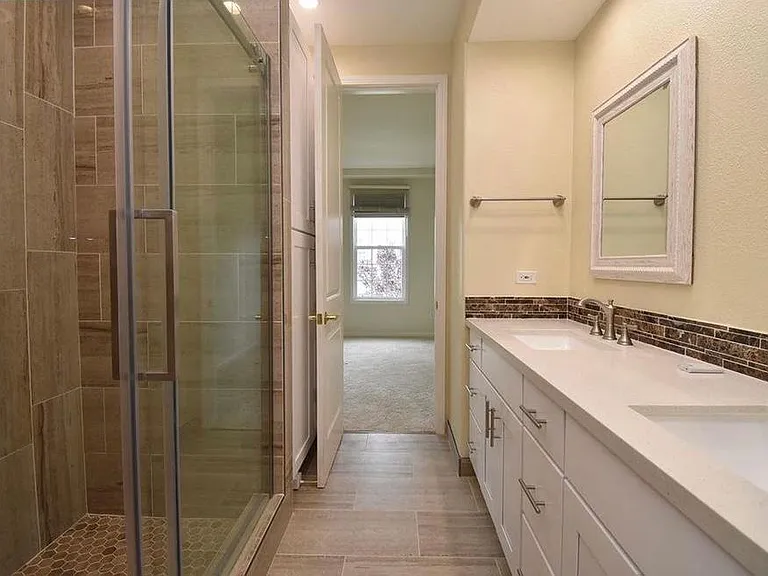 Upgraded master bathroom