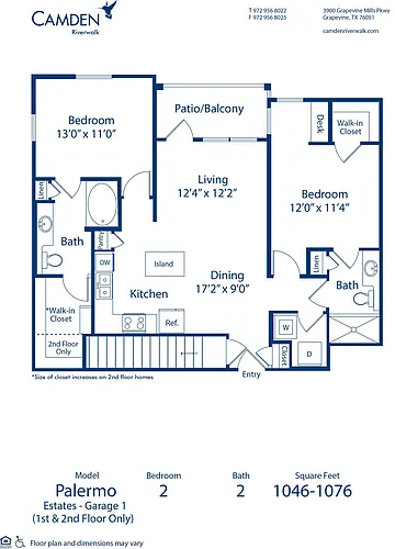 Floor plan Palermo Estates - Garage1