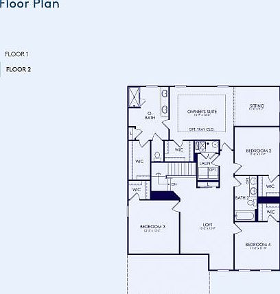 Continental Floor Plan, Quick Move-In Home, Floor 2