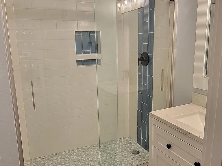 Custom walk in shower