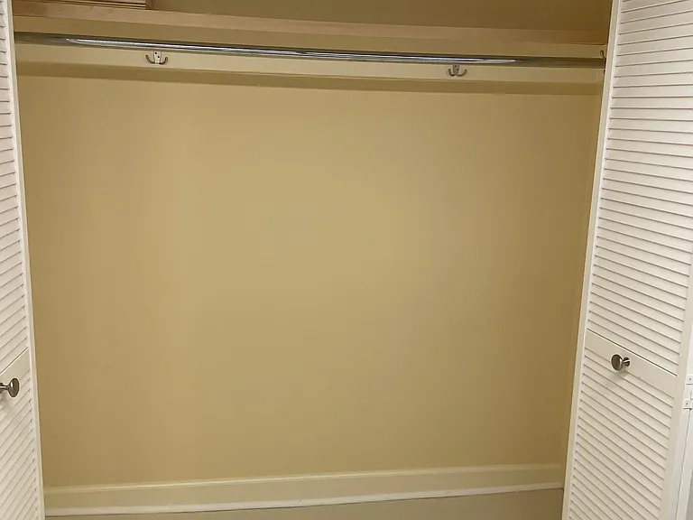 Spacious closet in laundry room