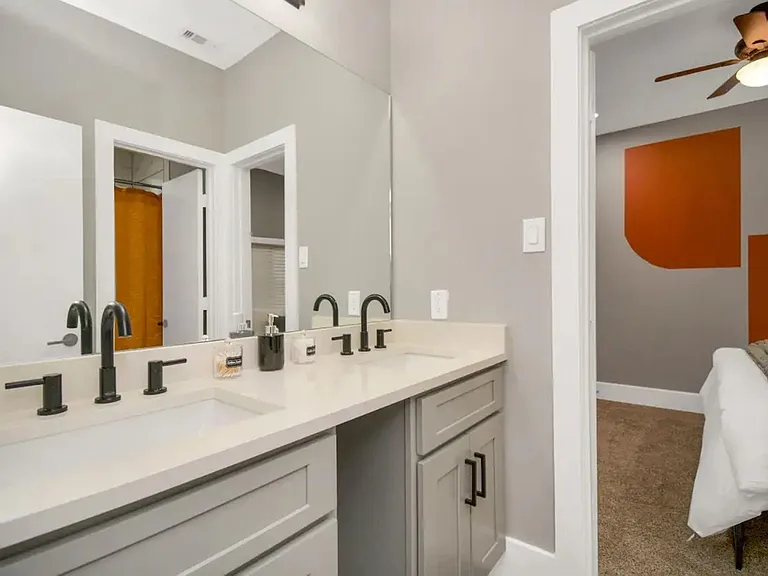 Full Bath for rooms #1 and #2