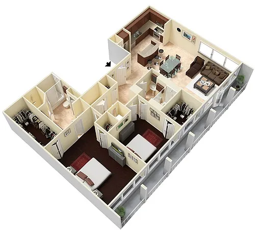 Floor plan Uptown Tower