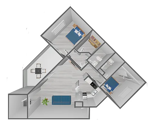 Floor plan B3 Bronze