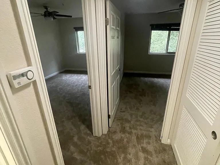 Bedroom 2 to the left and master bedroom to the right