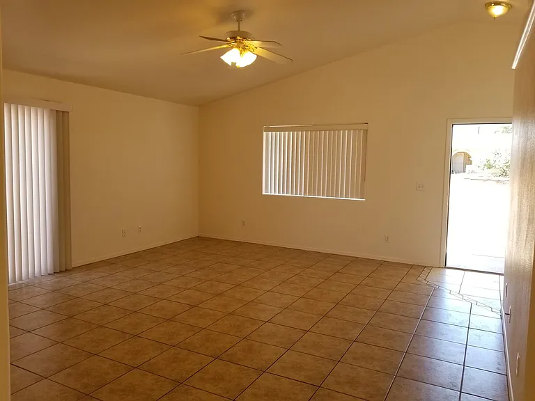 Living room from kitchen view