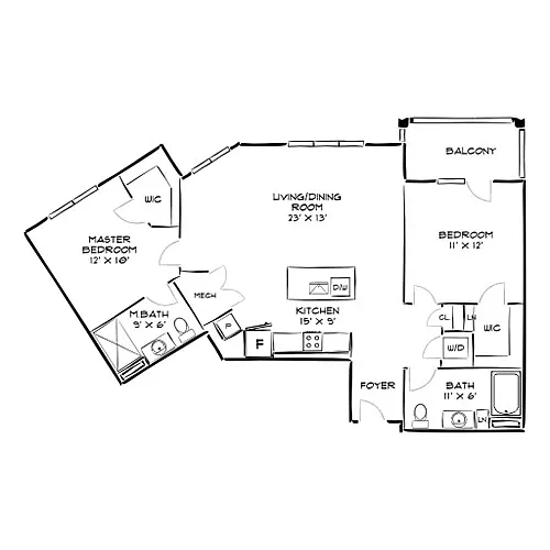 Floor plan Design 2N - W