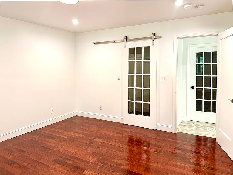 bedroom and closet