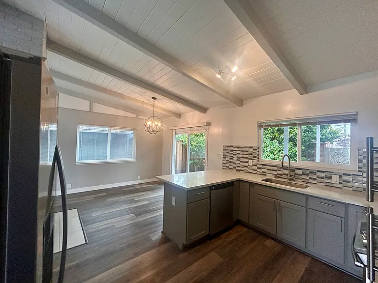Kitchen and dining area