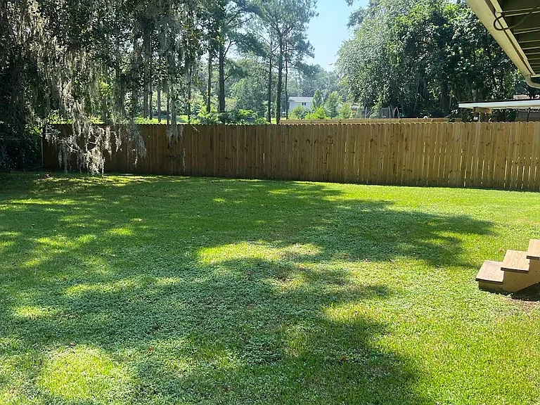 Back Yard w/Privacy Fence