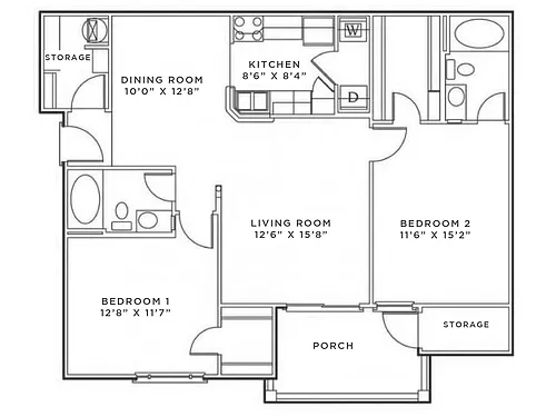 Floor plan Chelsea Renovated
