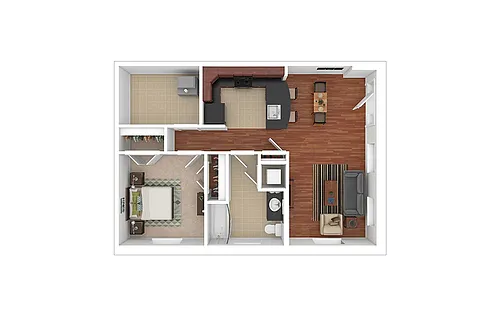 Floor plan A12 - Renovated