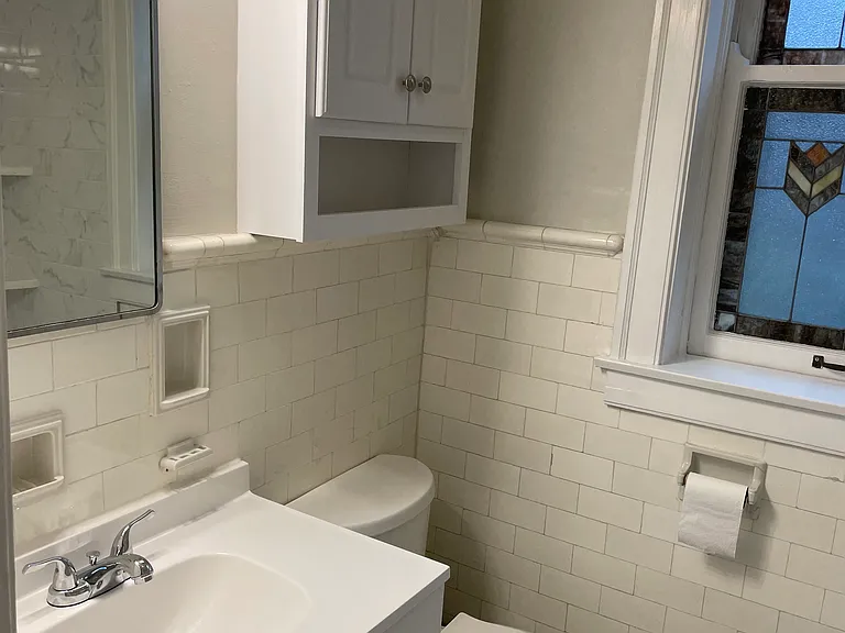 Bathroom view looking southeast