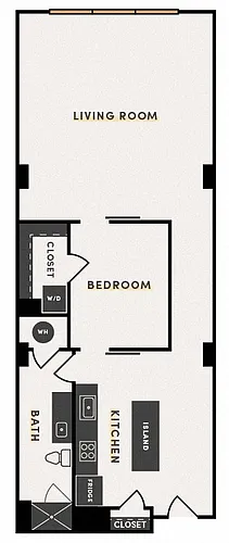 Floor plan 1 Bed C