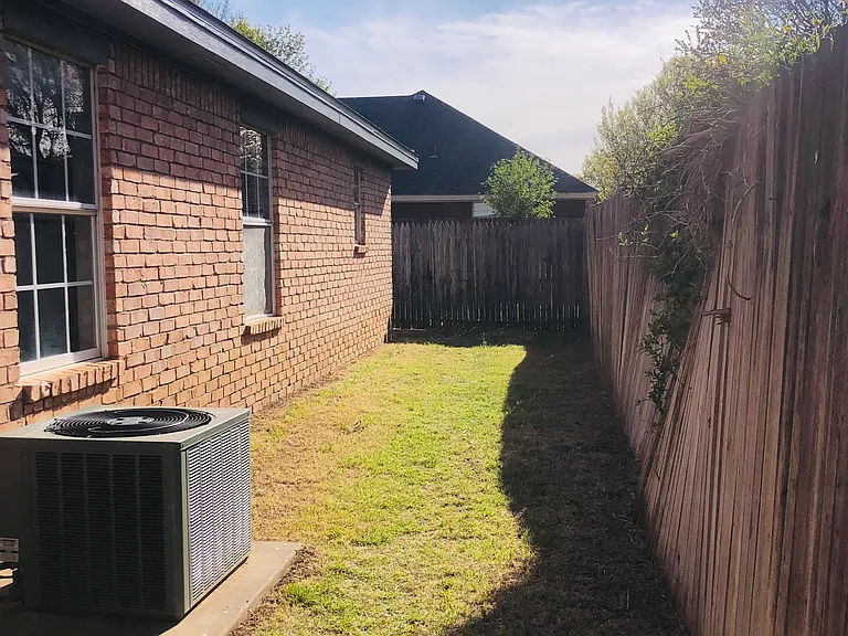 Backyard area