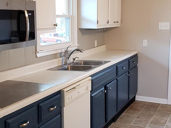 kitchen, new flooring and microwave