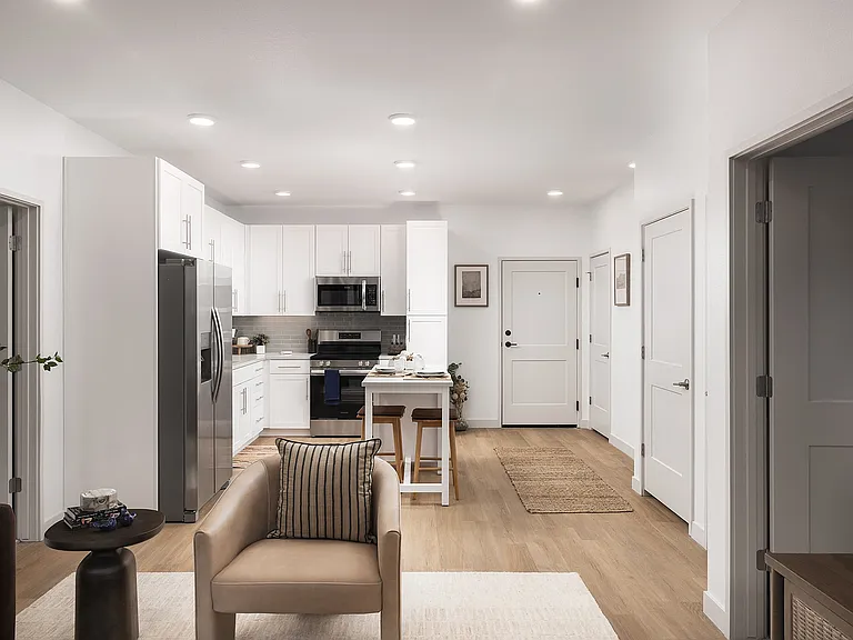 Kitchen and Living Room