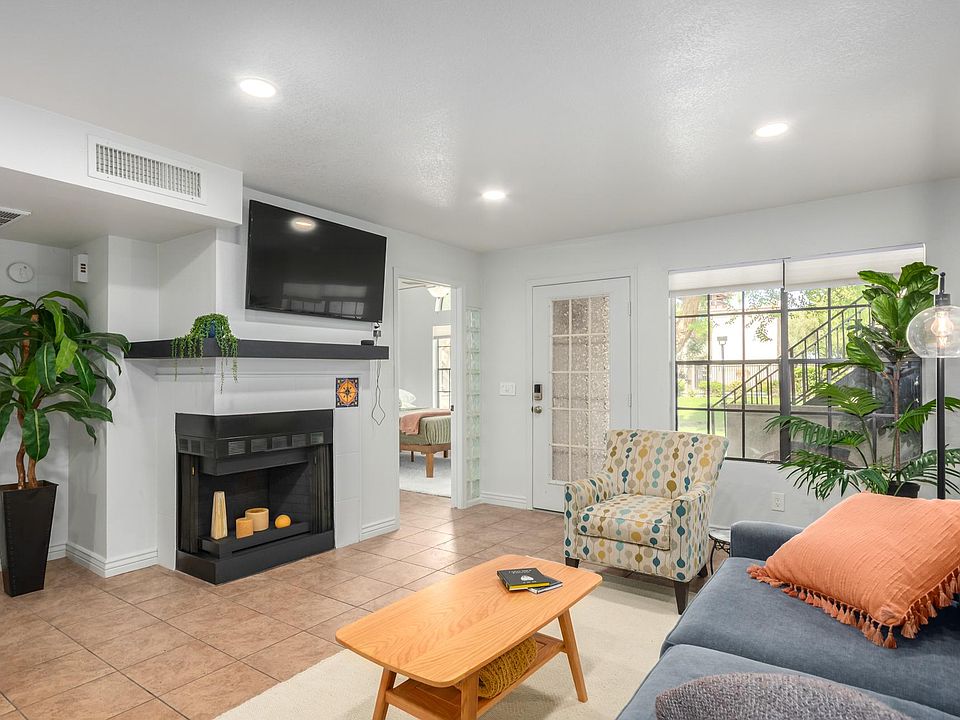 Light and bright great room. Privacy vinyl on exterior door. Coded entry. Smart tv with chrome cast. High speed wifi. Pleated shades on windows.