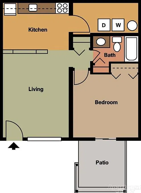 1 bed, 700 sqft, $1,095 — Photo 2