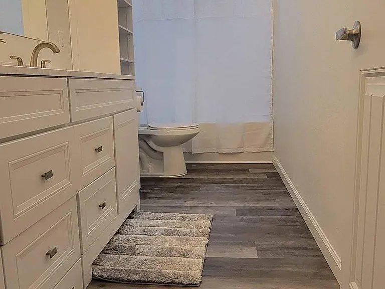 Master bath with double vanity