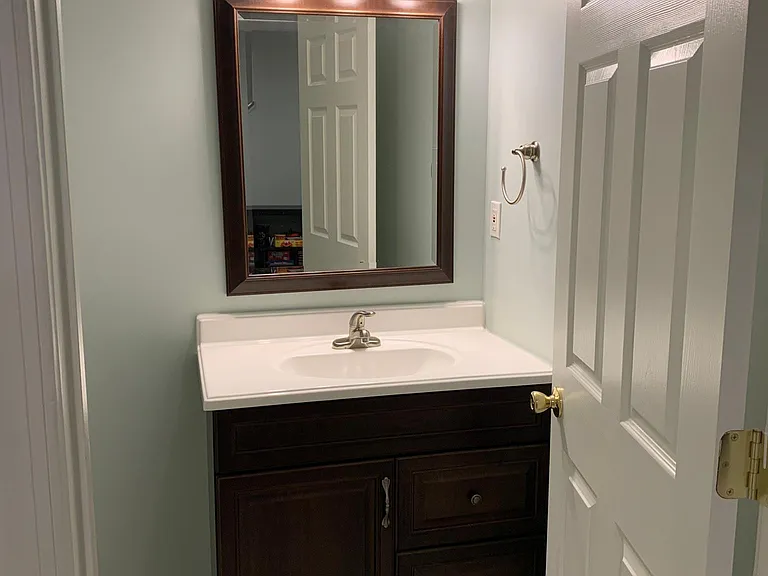 Basement half-bath