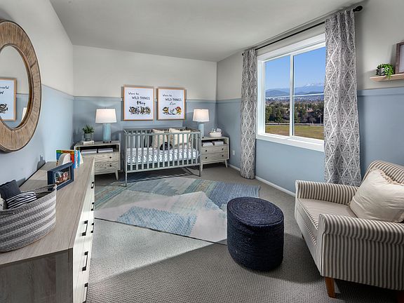 Bedroom in the 3017 floorplan at a Meritage Homes community in Temecula, CA.