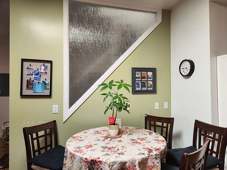 Recently renovated kitchen - stainless steel appliances, granite countertops, fully stocked with dishes, silverware, pots and pans