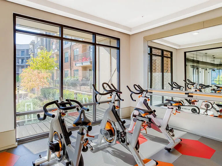 Spin studio with a view
