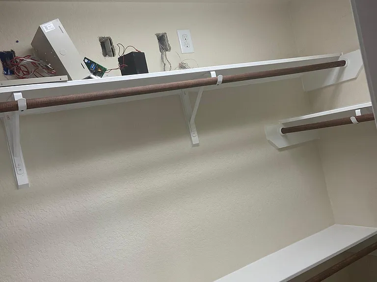 Second closet in the master bedroom