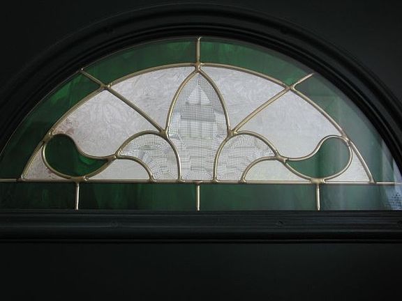 front door stain glass