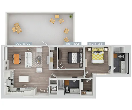 Floor plan B18S-1115