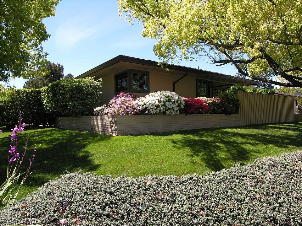 Front corner of house