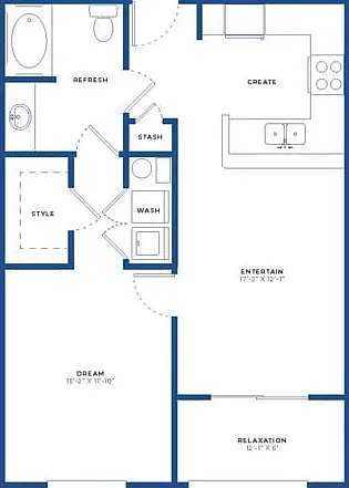 1x1 Floor Plan 1x1 Floor Plan