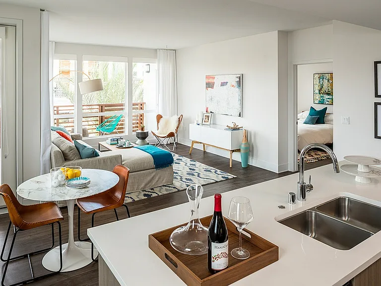 Runway Playa Vista Model Living room