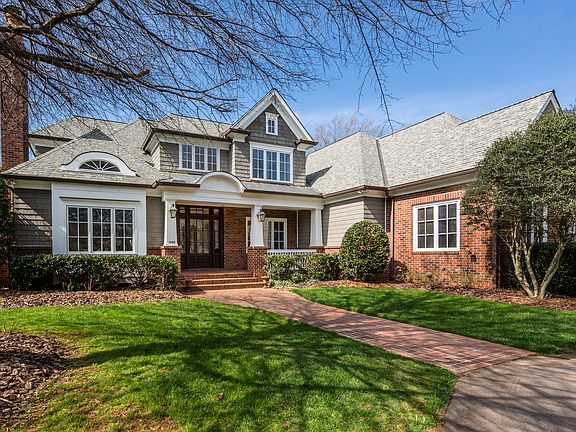 Flat lot, circular drive