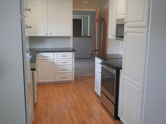 Kitchen stainless range and microwave